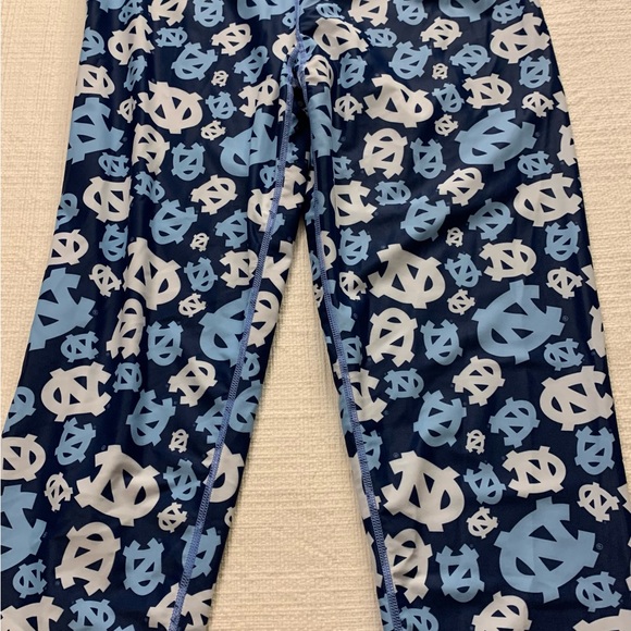 UNC Women's Patterned Leggings in Blue and White - Picture 1 of 5